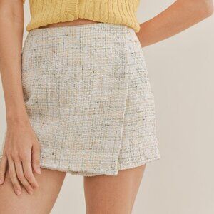 Lemon Drop Textured Skort by Sadie & Sage